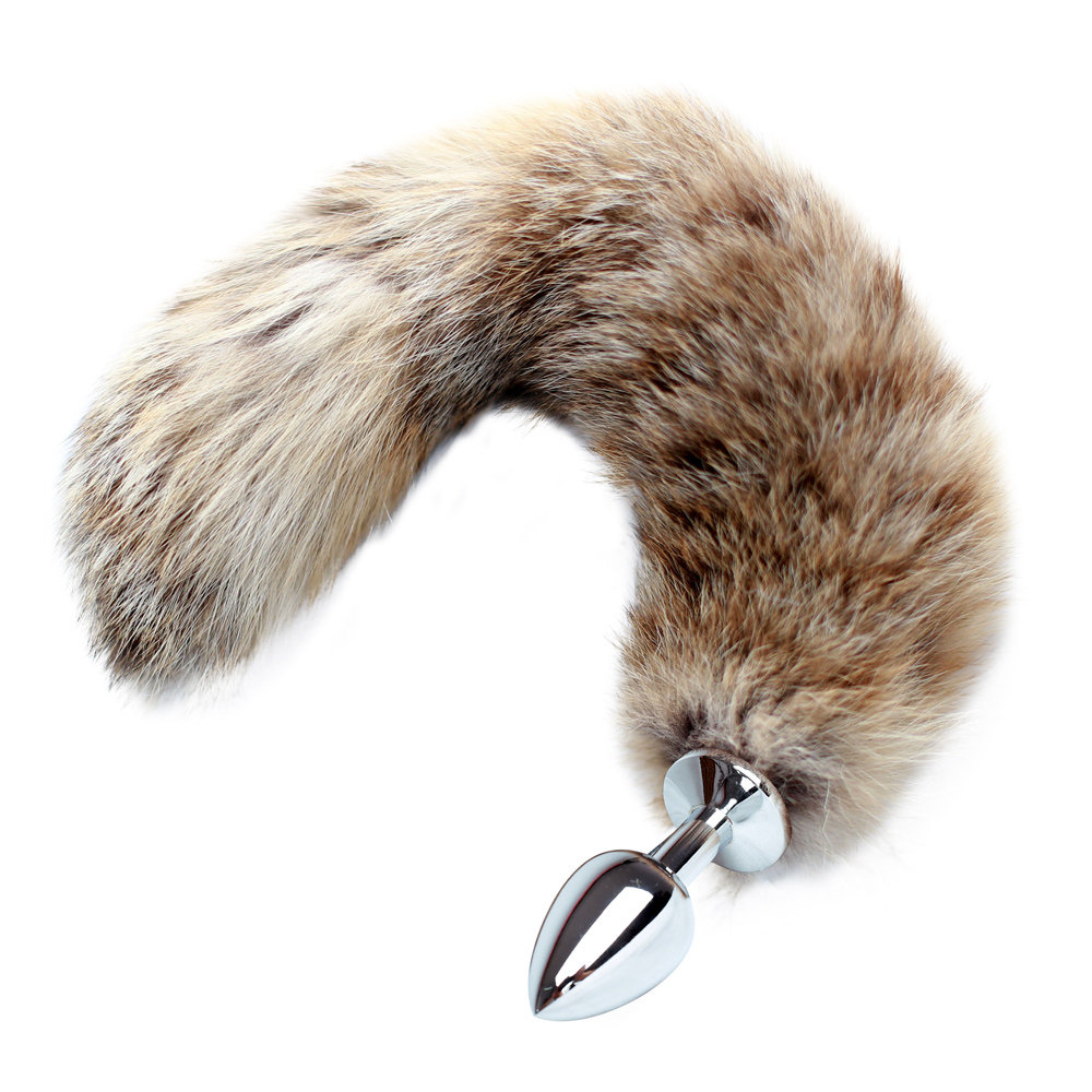 Party Games Couple - Faux Raccoon Tail with Metal Anal