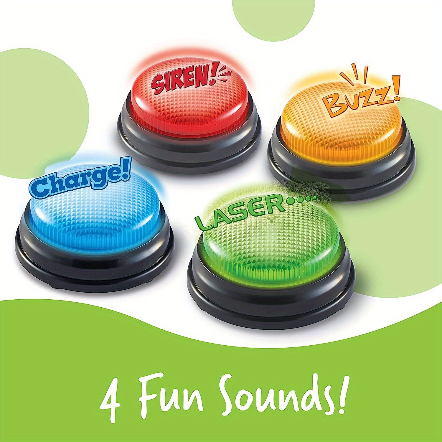 4pcs Lights and Sounds Buzzers - Party Games Quiz 评论和价格