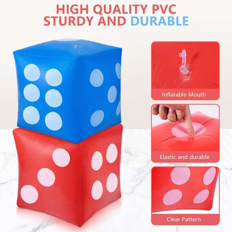 Mega Inflatable PVC Dice for I - Party Games Gamecube 评论和价格