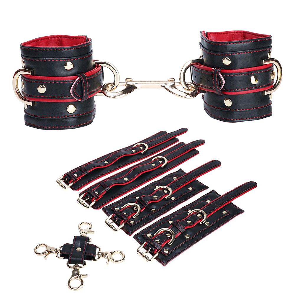 Padded Leather Handcuffs Ankle - Party Games Couple 评论和价格
